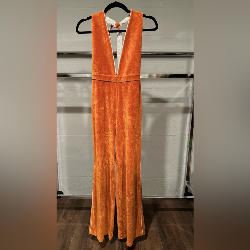 American Apparel Retro Velvet Jumpsuit